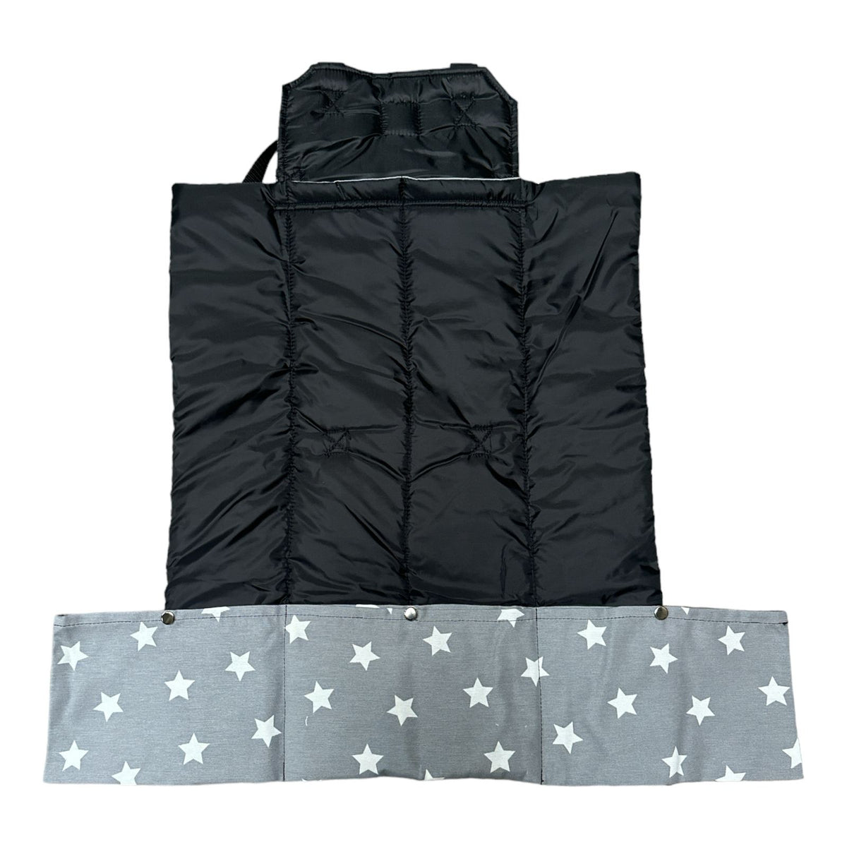 Bolso Mudador Estrellas Gris