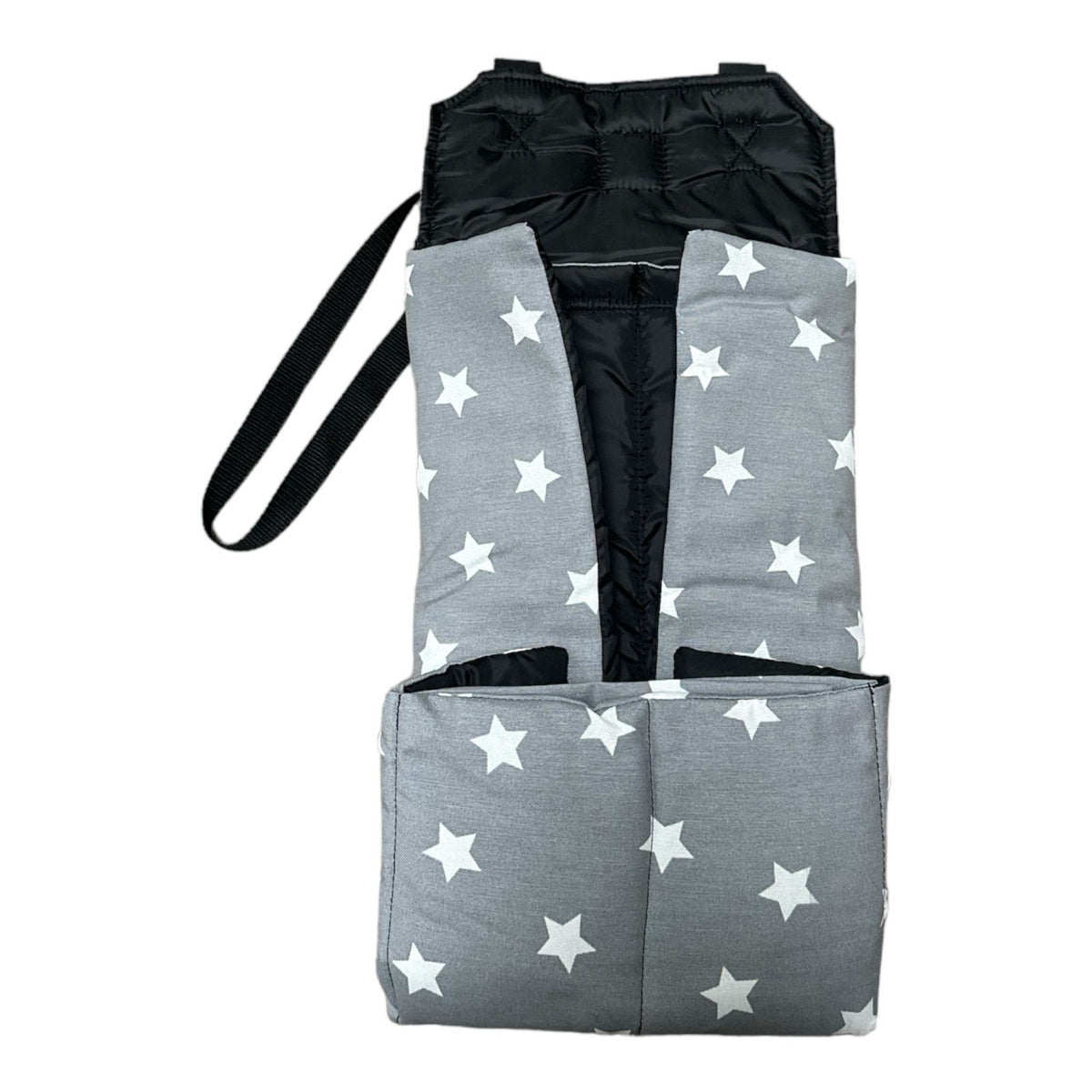 Bolso Mudador Estrellas Gris