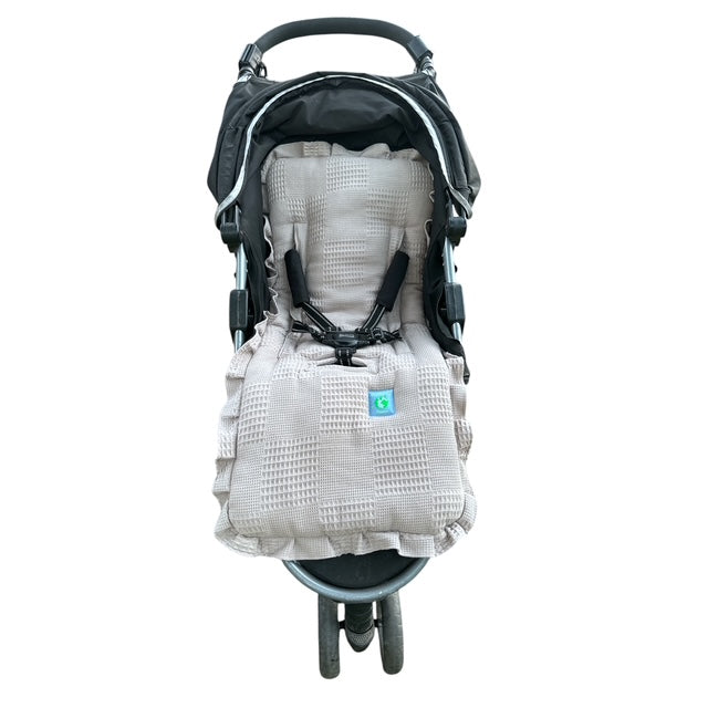 Cobertor de Coche Tela Waffle Gris