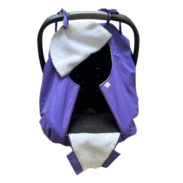 Cubre Huevito Invierno Morado Pastel