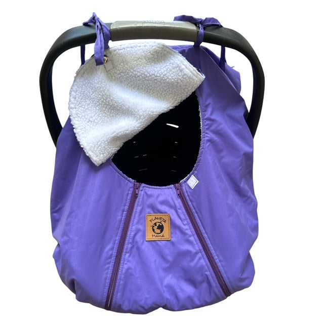 Cubre Huevito Invierno Morado Pastel