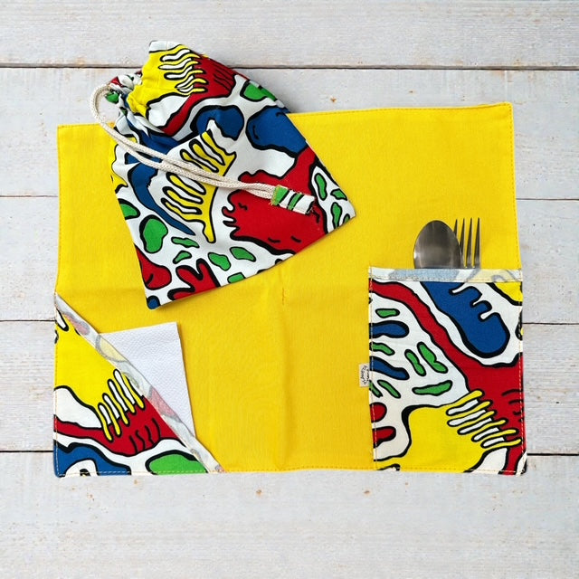 Individual Picasso con Bolsita de Colación de Regalo