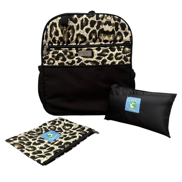Mochila Maternal Animal Print + Estuche + Mudador acolchado impermeable GRATIS