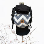 Porta Bebé Evolutivo Zig-Zag Gris