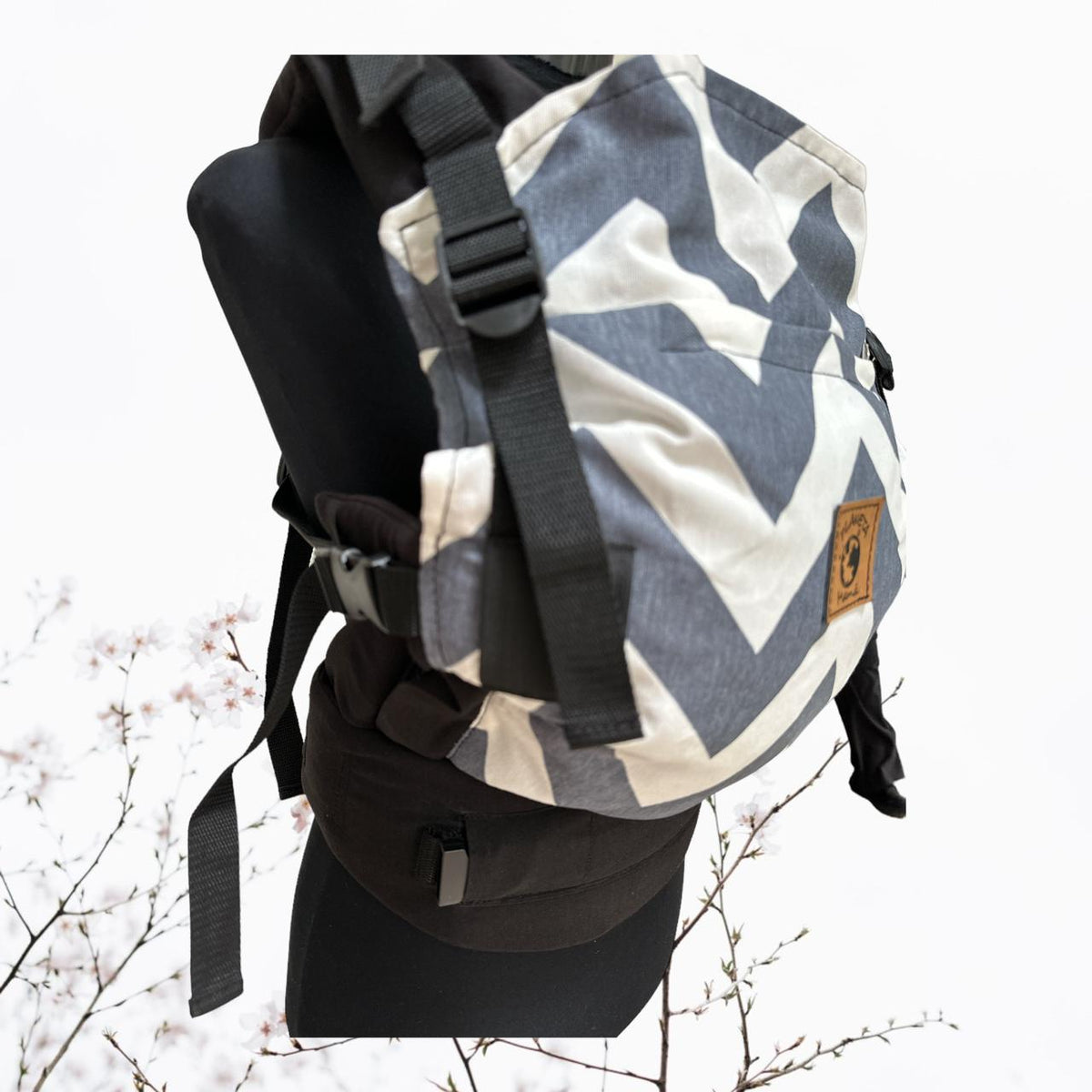 Porta Bebé Evolutivo Zig-Zag Gris