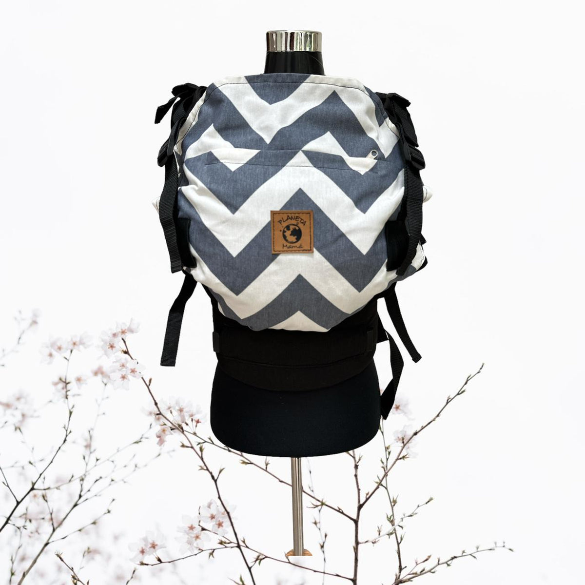 Porta Bebé Evolutivo Zig-Zag Gris