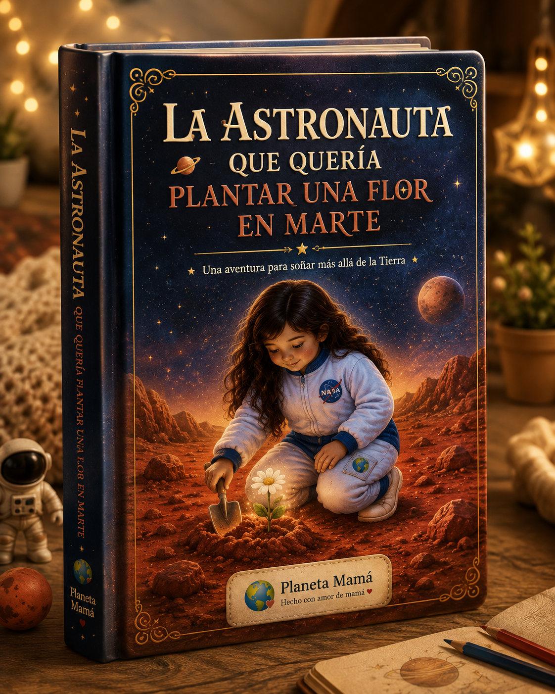 Cuento Digital Infantil: El Astronauta que quería plantar una flor en Marte| Planeta Mamá