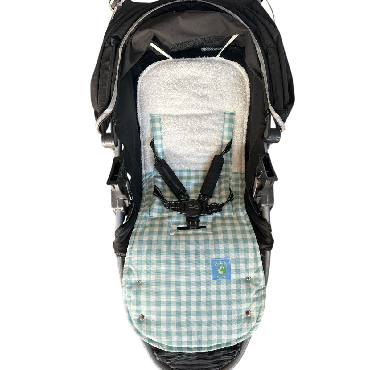 Cobertor de Coche Cuadrillé Menta