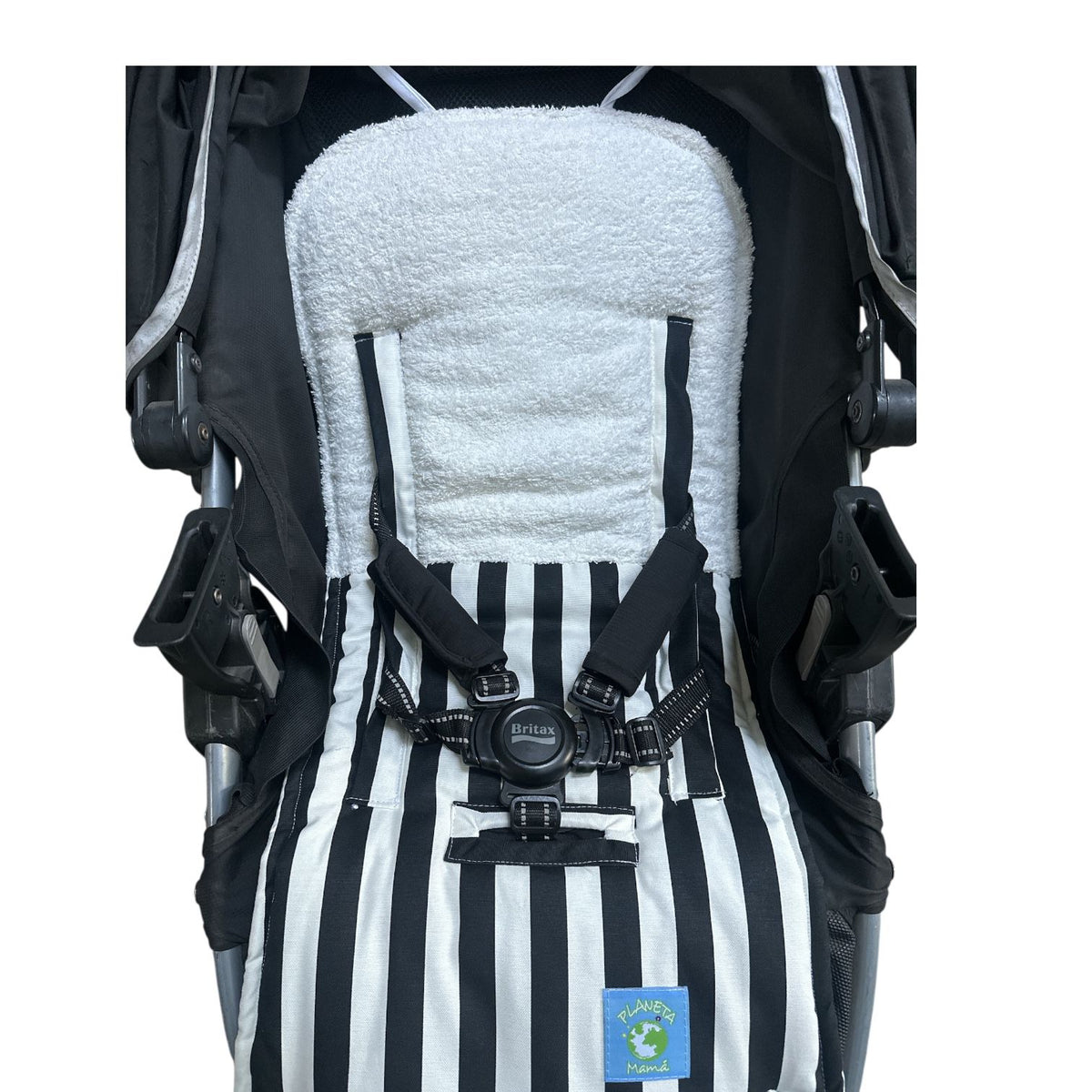 Cobertor de Coche Listado Black  and White