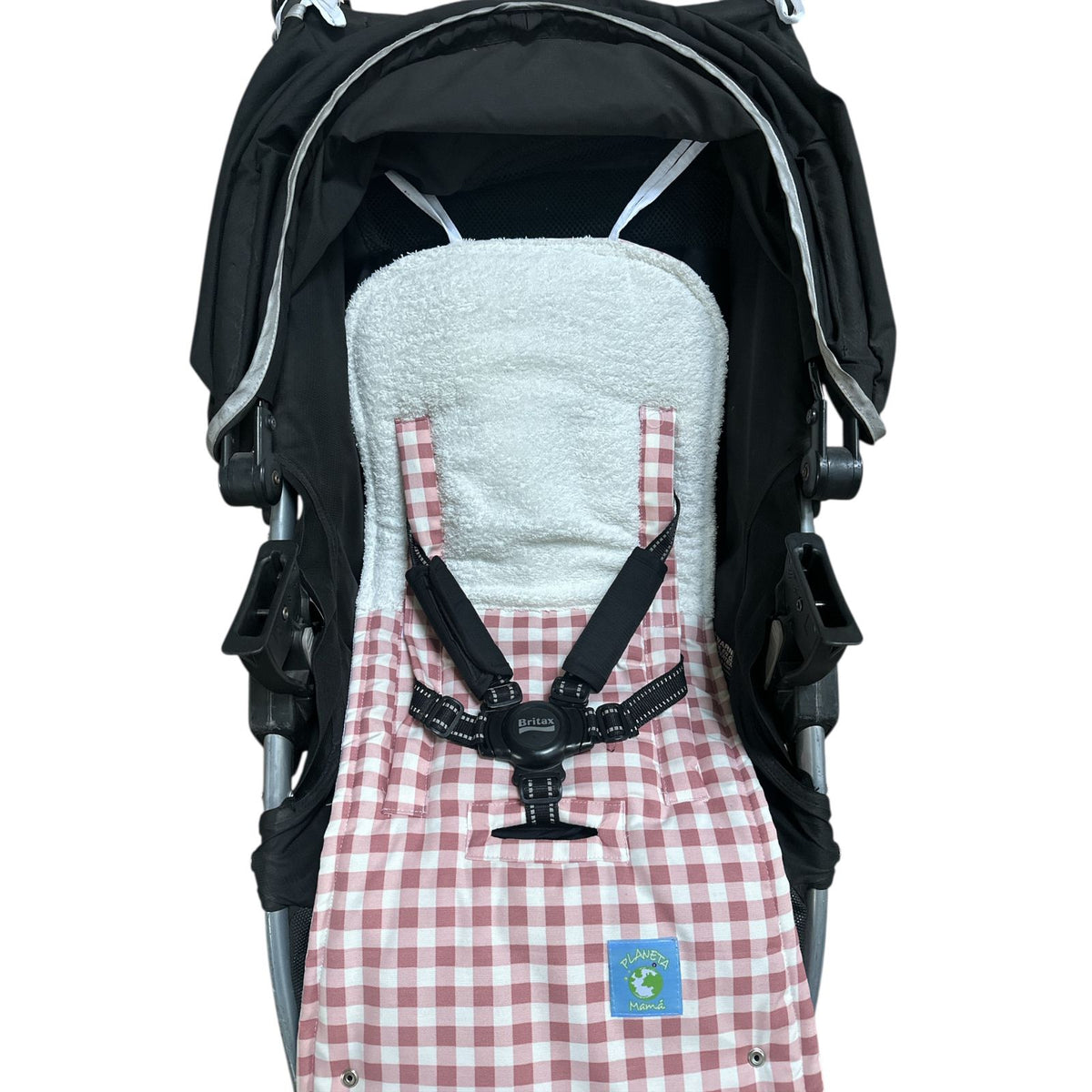 Cobertor de Coche Cuadrillé Palo Rosa