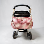 Bolso Maternal de Coche Cuadrillé Palo Rosa