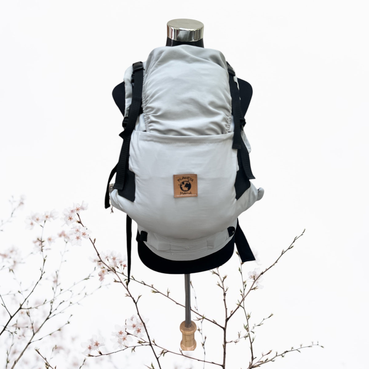 Mochila Porta Bebé Evolutiva UV BLOCK Gris Perla