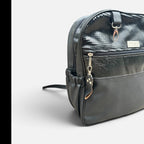 Mochila cuerina, aplicación cuero Emilia+ Estuche + Mudador acolchado impermeable GRATIS (Copia) (Copia)