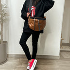 Banano Boho cuerina Camel