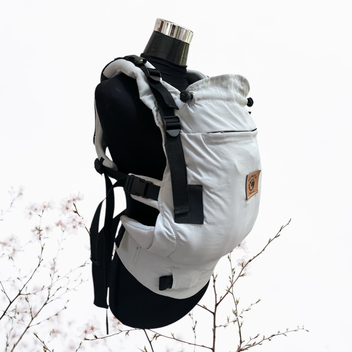 Mochila Porta Bebé Evolutiva UV BLOCK Gris Perla