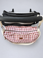Bolso Maternal de Coche Cuadrillé Palo Rosa