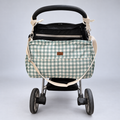 Bolso Maternal de Coche Cuadrillé Menta