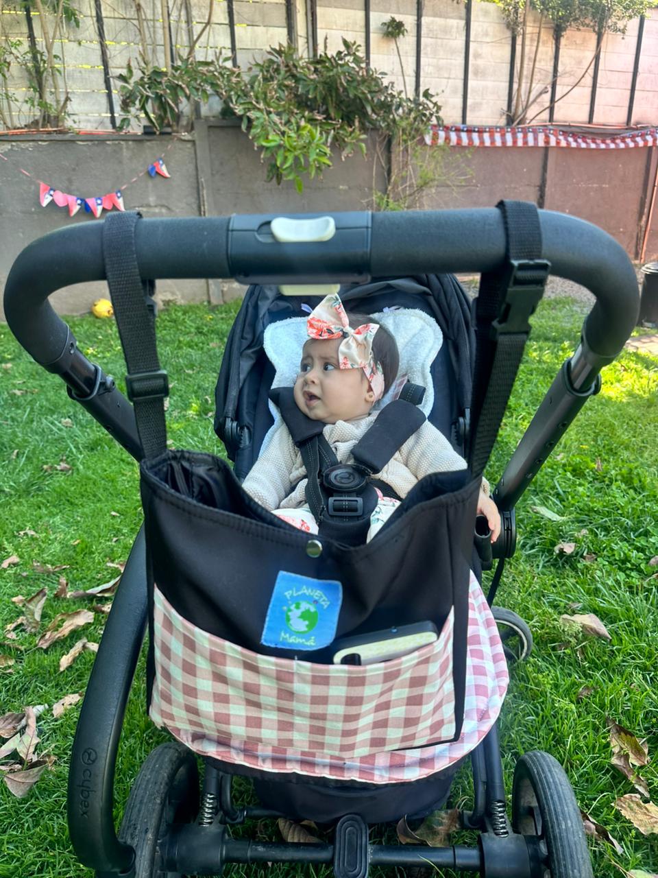Organizador para Coche Cuadrillé Palo Rosa