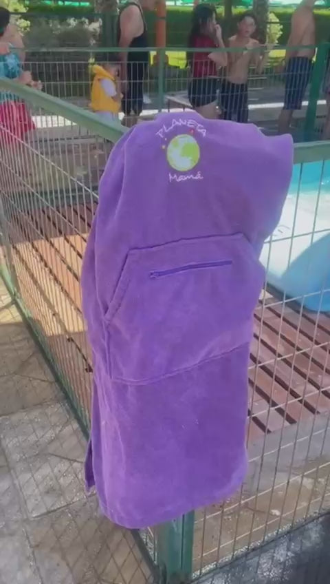Poncho Toalla Azul