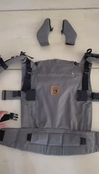 Porta Bebé Evolutivo Zig-Zag Gris