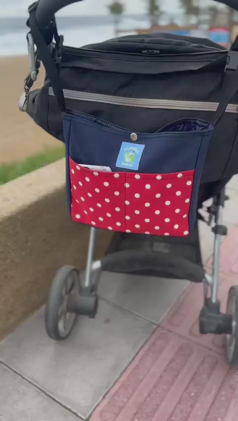 Pack Lunares Rojo Incluye, Cobertor de Coche, Bolso Mudador y Organizador de Coche!