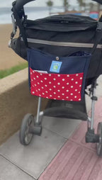 Pack Lunares Rojo Incluye, Cobertor de Coche, Bolso Mudador y Organizador de Coche!