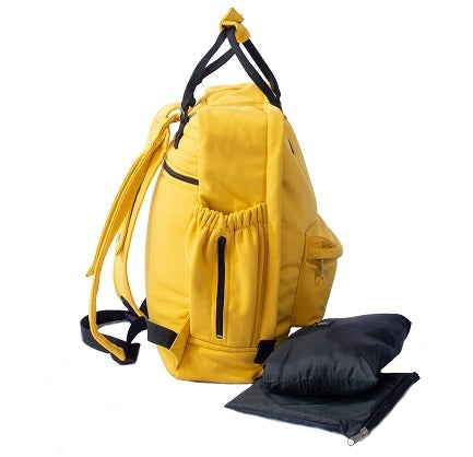 Mochila Urban Maternal Mostaza  + Estuche + Mudador acolchado impermeable GRATIS