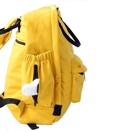 Mochila Urban Maternal Mostaza  + Estuche + Mudador acolchado impermeable GRATIS