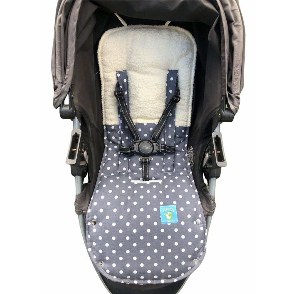 Cobertor de Coche Lunares Gris