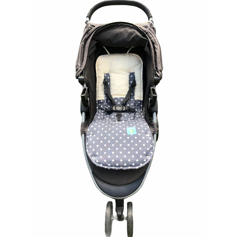 Cobertor de Coche Lunares Gris