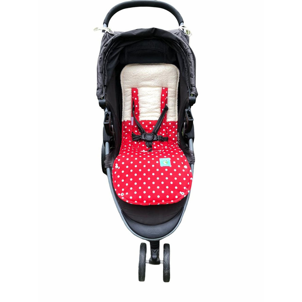 Cobertor de Coche Lunares Rojo