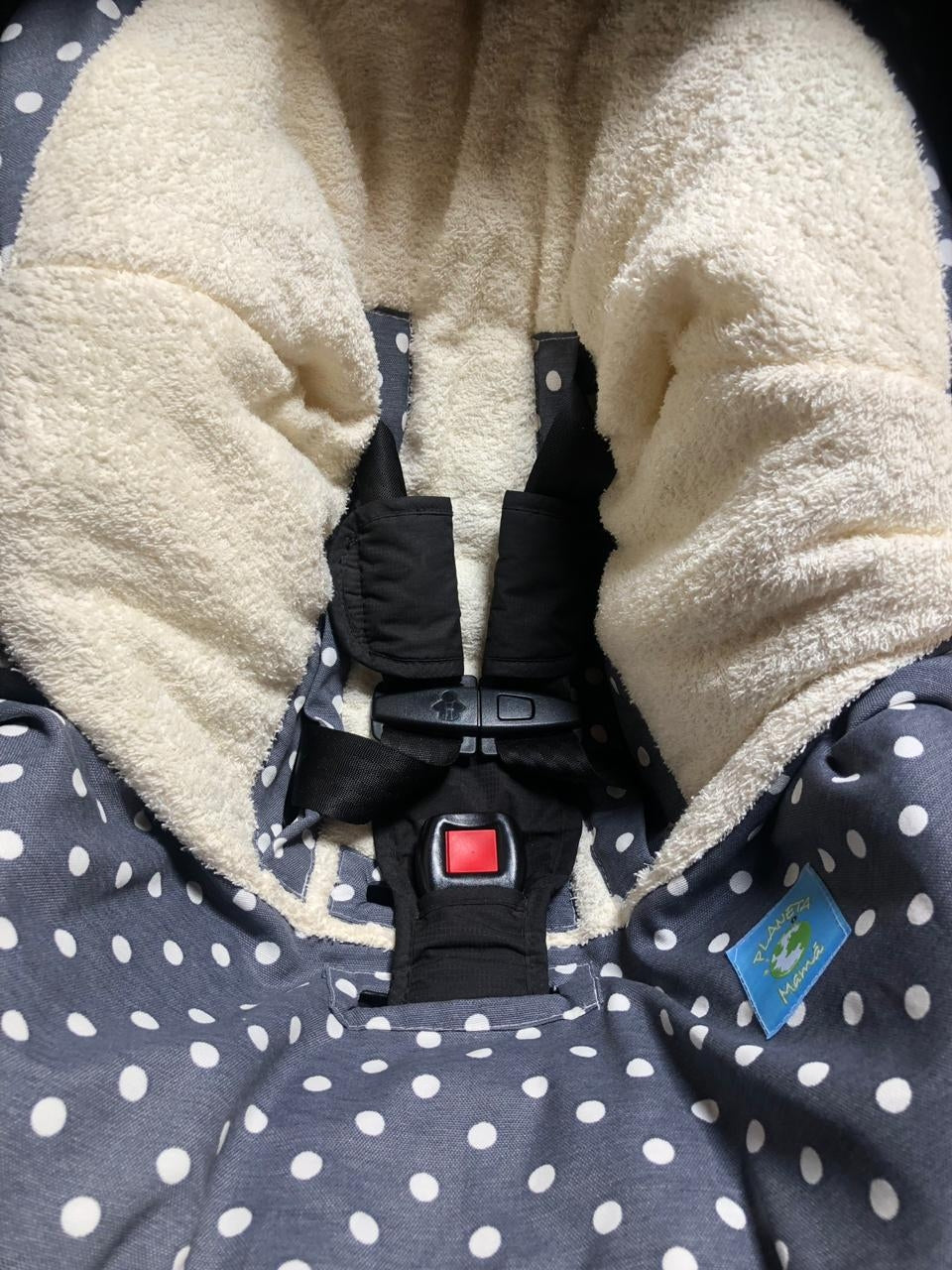 Cobertor de Huevito Lunares Gris