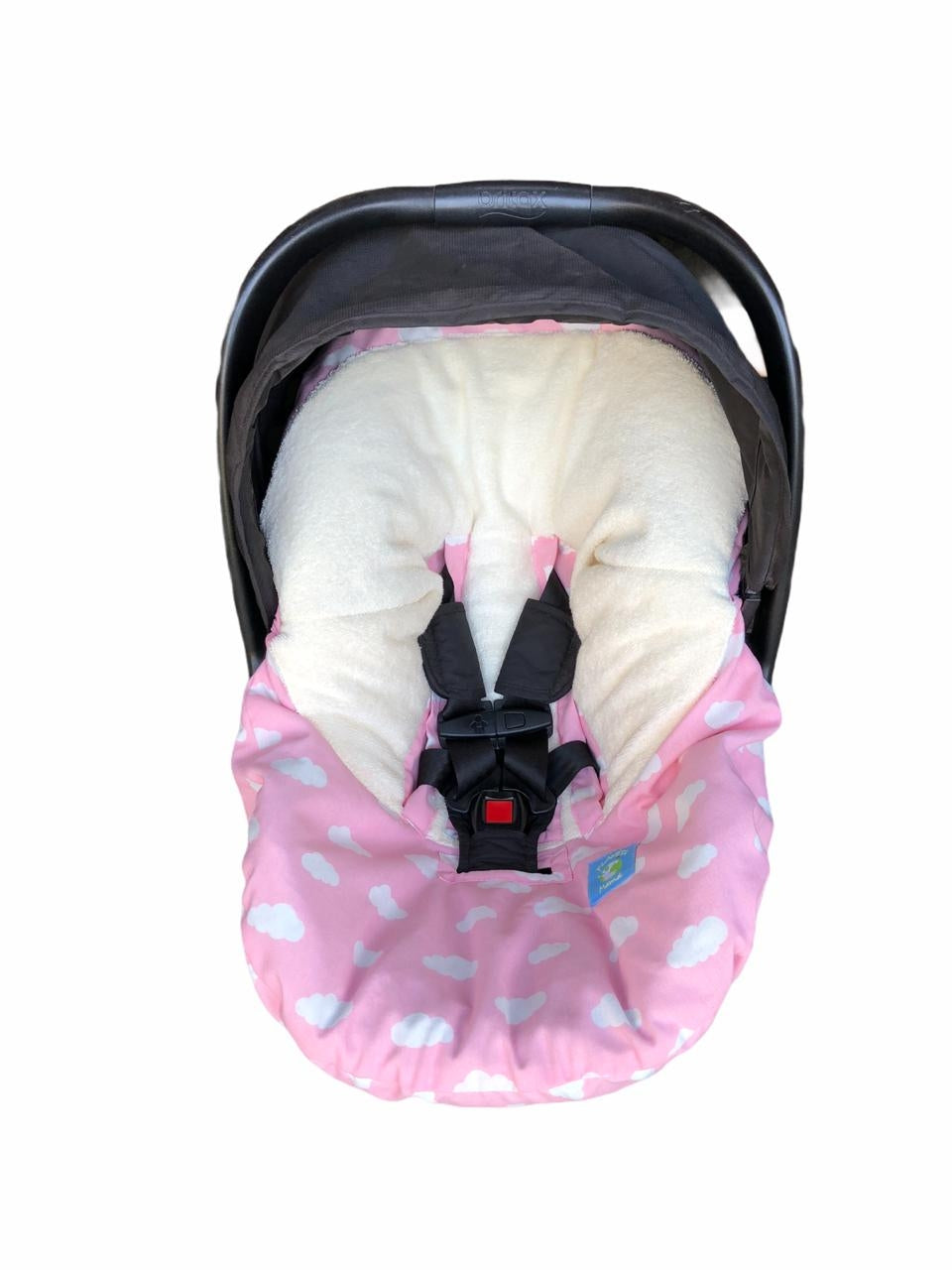 Cobertor de Huevito Nubes Rosado