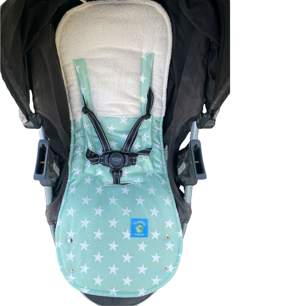 Cobertor de Coche Estrellas Menta