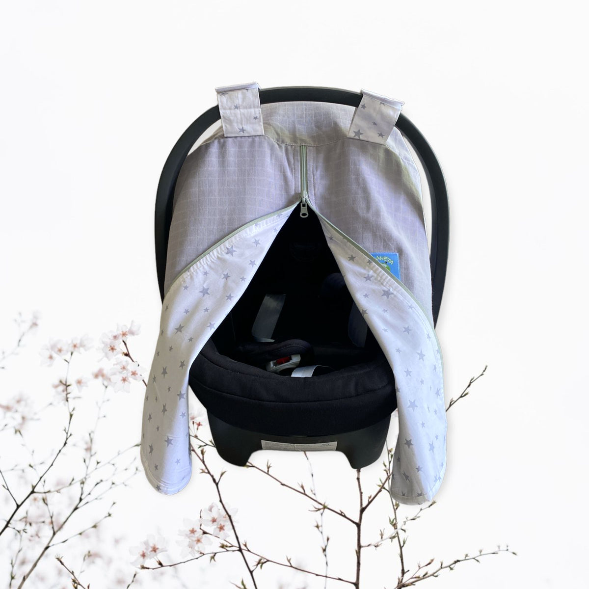 Cubre Huevito Muselina Gris